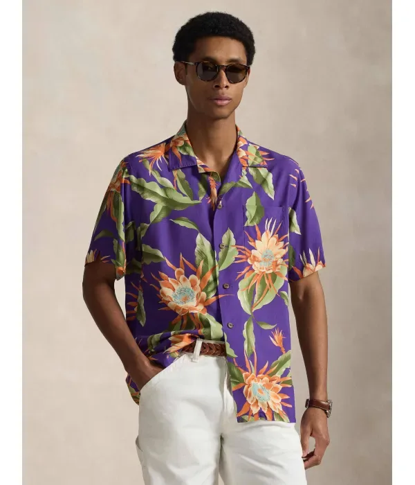 Рубашка classic fit Polo Ralph Lauren, фиолетовый