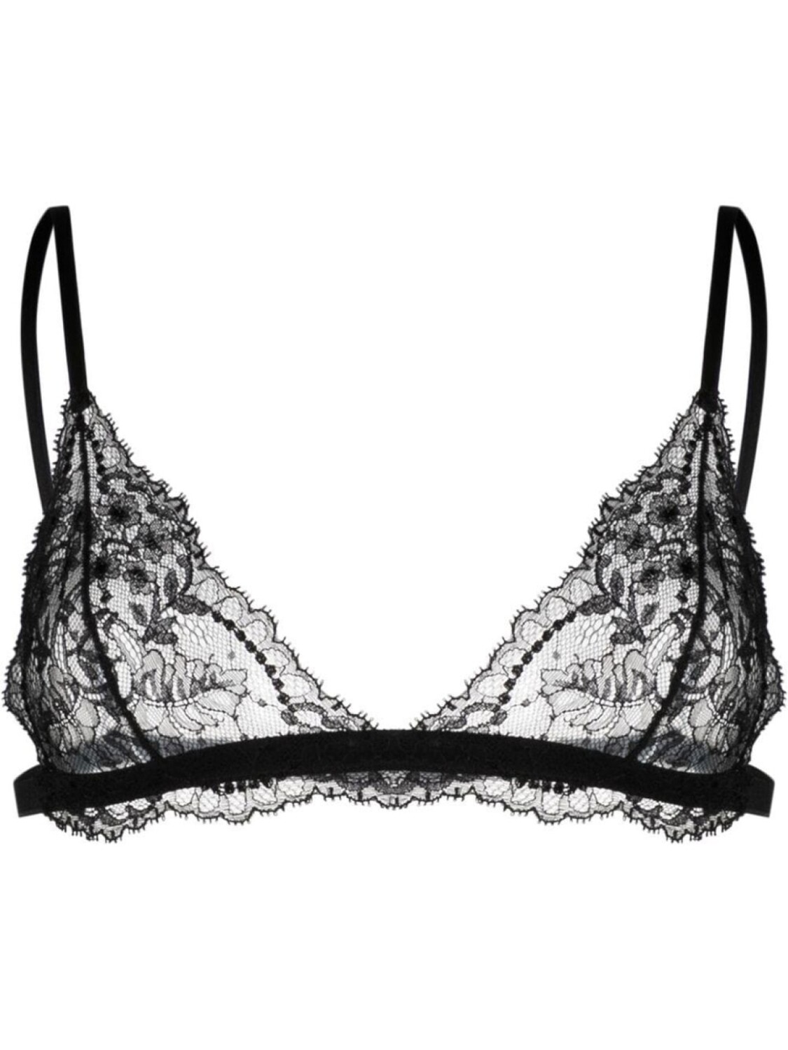 

Dolce & Gabbana кружевной бюстгальтер с треугольными чашками, черный
