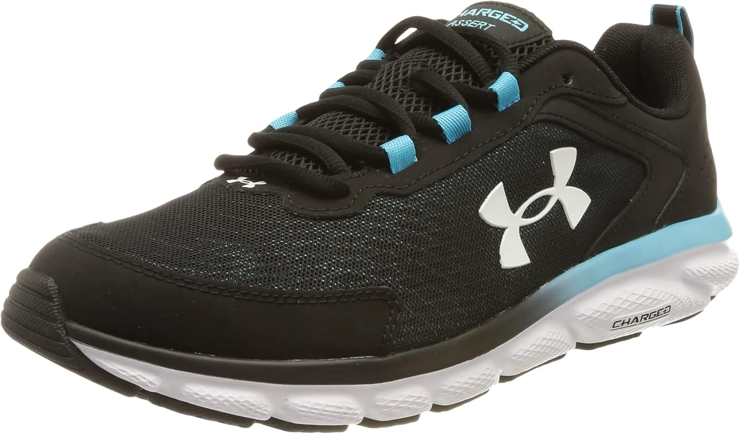 Мужские кроссовки для бега Under Armour Charged Assert 9, черный/синий/белый — фото 3
