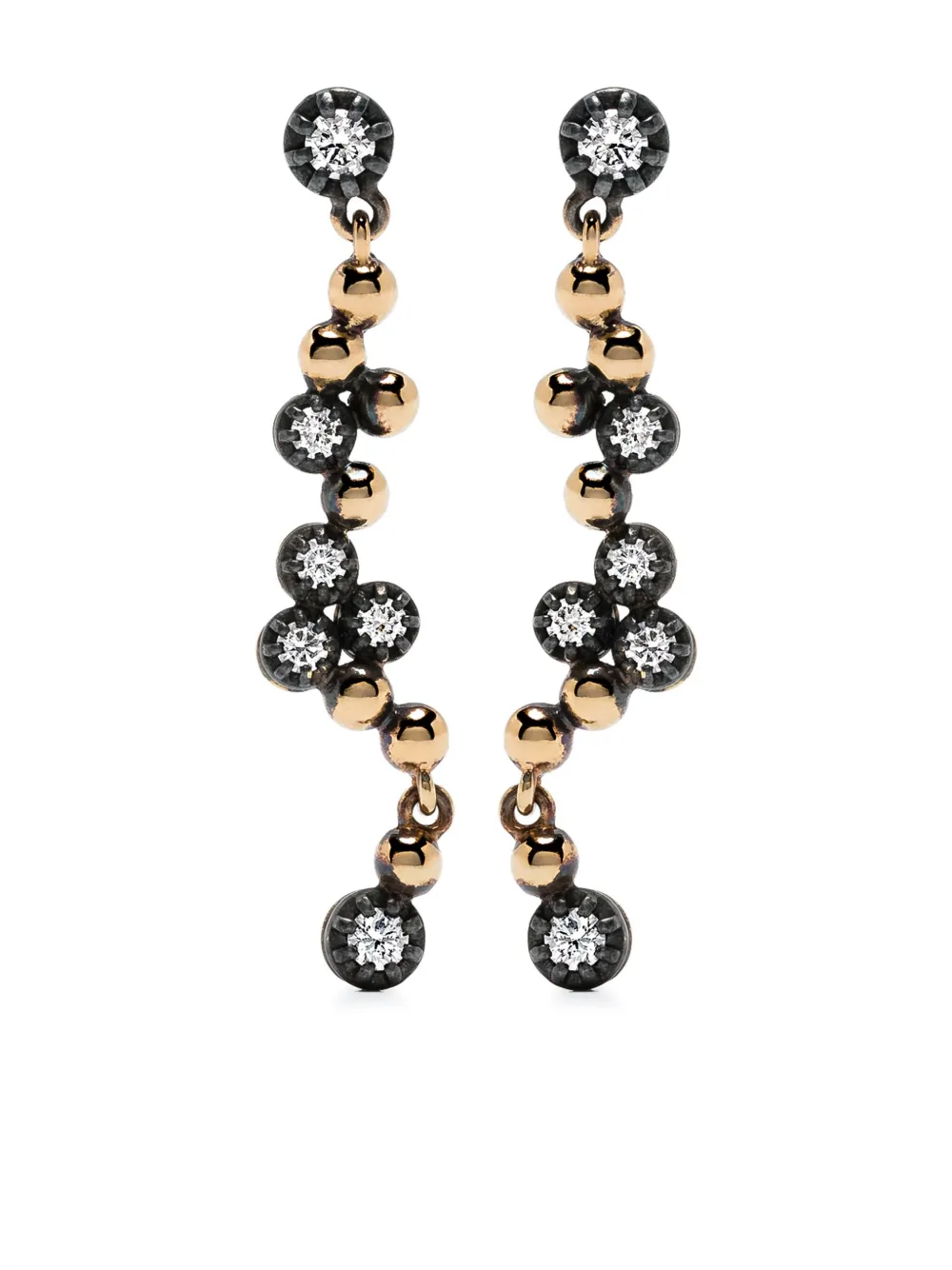 

Серьги Moni Midnight из желтого золота с бриллиантами LEANDRA, золотой