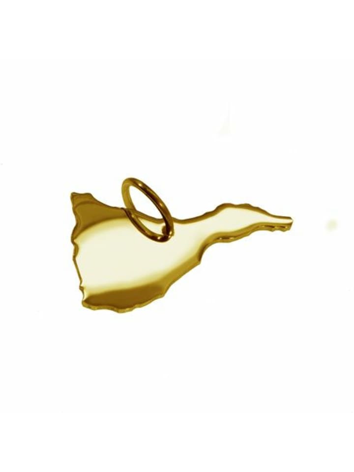 

Schmuckador Кулон с изображением карты Тенерифе из цельного желтого золота 333 пробы