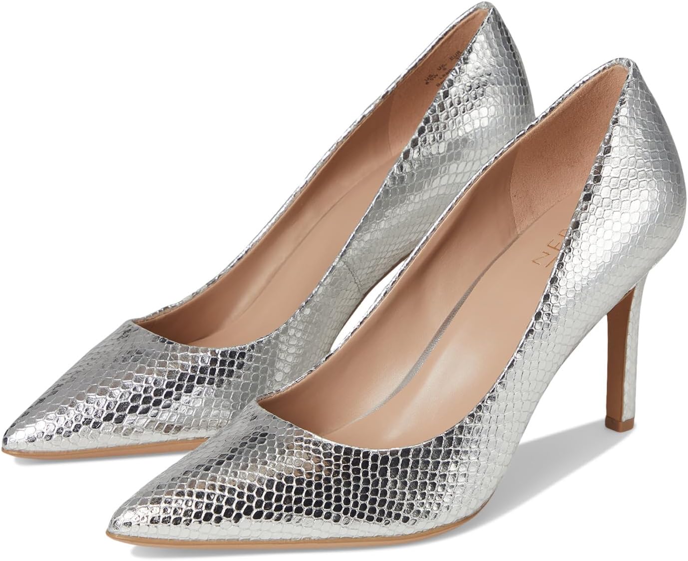 Туфли Naturalizer Women's Anna, Silver Leather