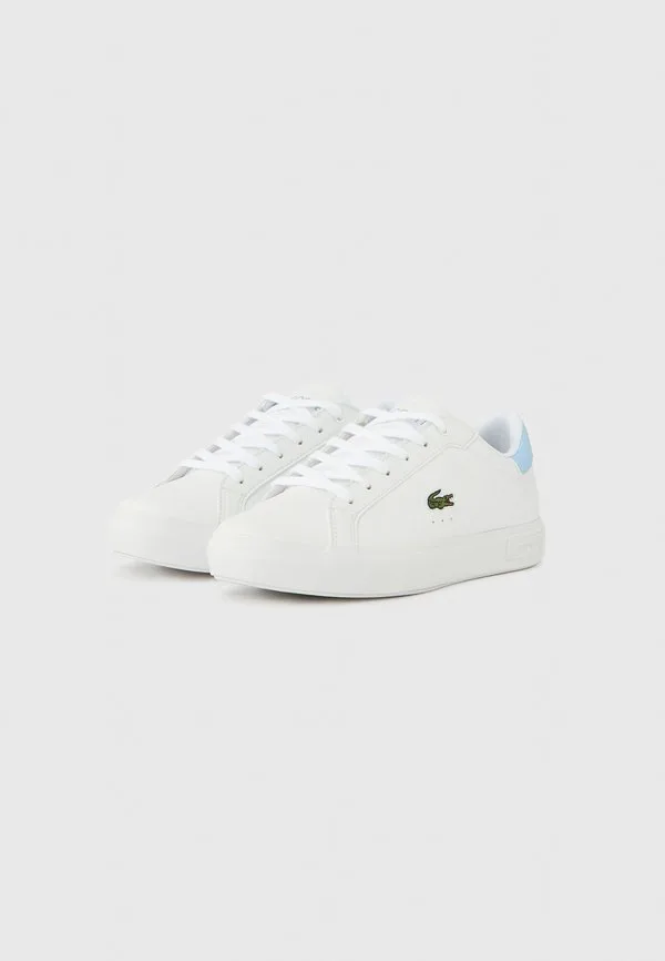 Кроссовки powercourt унисекс Lacoste, White/Light Green — фото 2