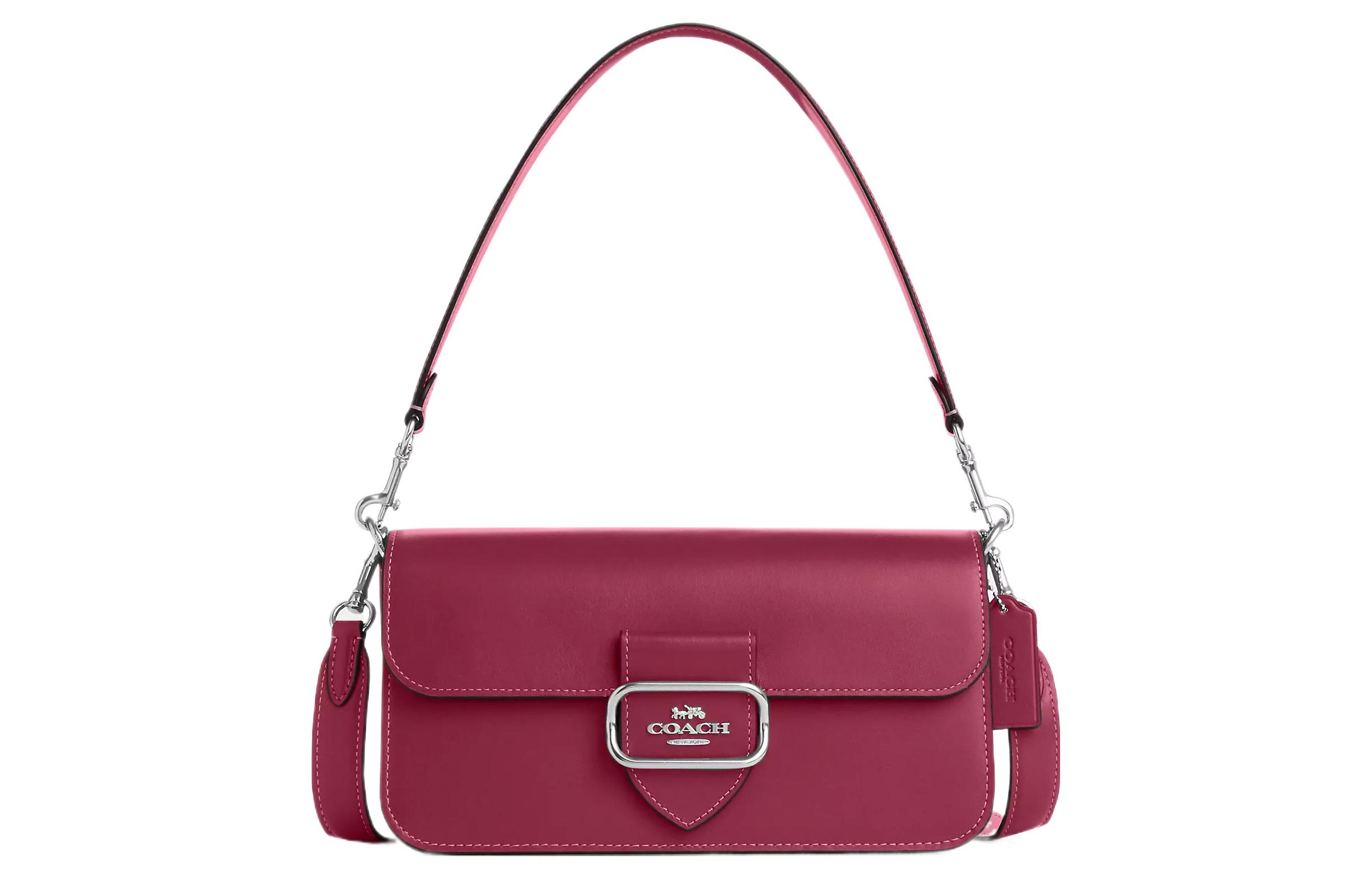 

Сумка через плечо Morgan Premium Caguette из телячьей кожи ярко-фиолетовая COACH