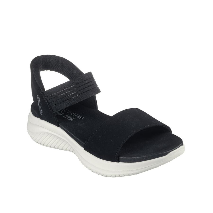 Сандалии женские Skechers Slip-ins Ultra Flex 3.0 Summerville ЧЕРНЫЕ — фото 2