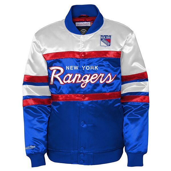 Синяя молодежная куртка New York Rangers на молнии Mitchell & Ness — фото 3