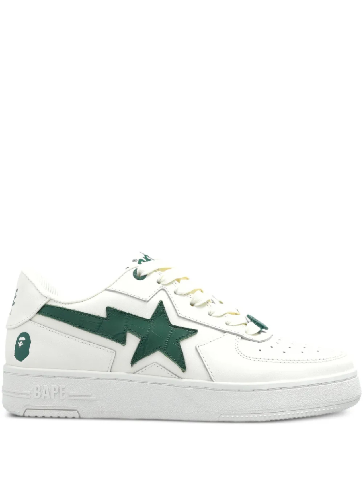 

A BATHING APE кроссовки со вставками, белый
