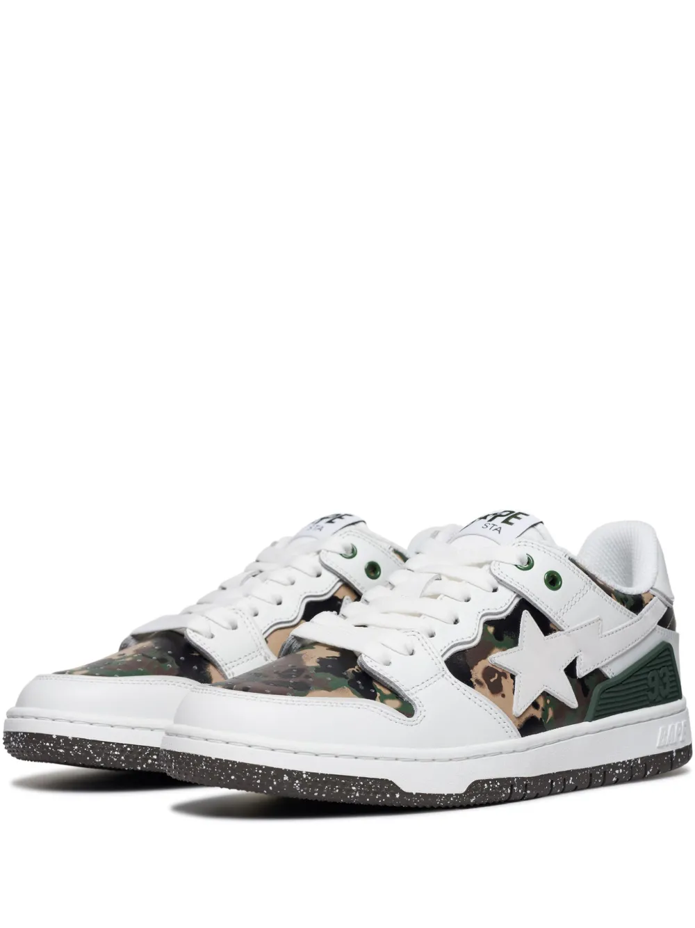 

Кроссовки SK8 STA #2 с камуфляжными вставками A BATHING APE, белый