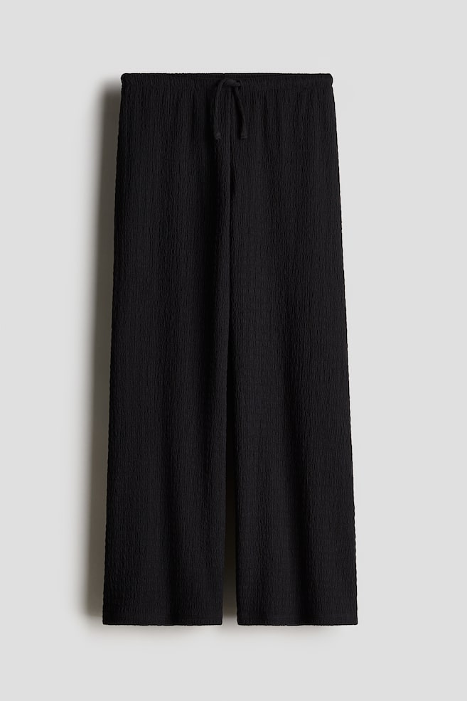 

Трикотажные брюки со структурой H&M, черный