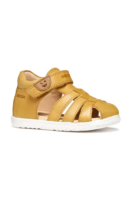Сандалии детские кожаные SANDAL MACCHIA Geox, желтый