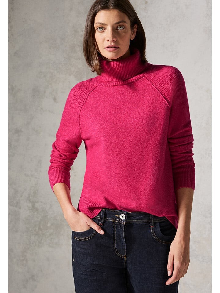 

Пуловер Cecil Rollkragenpullover, розовый