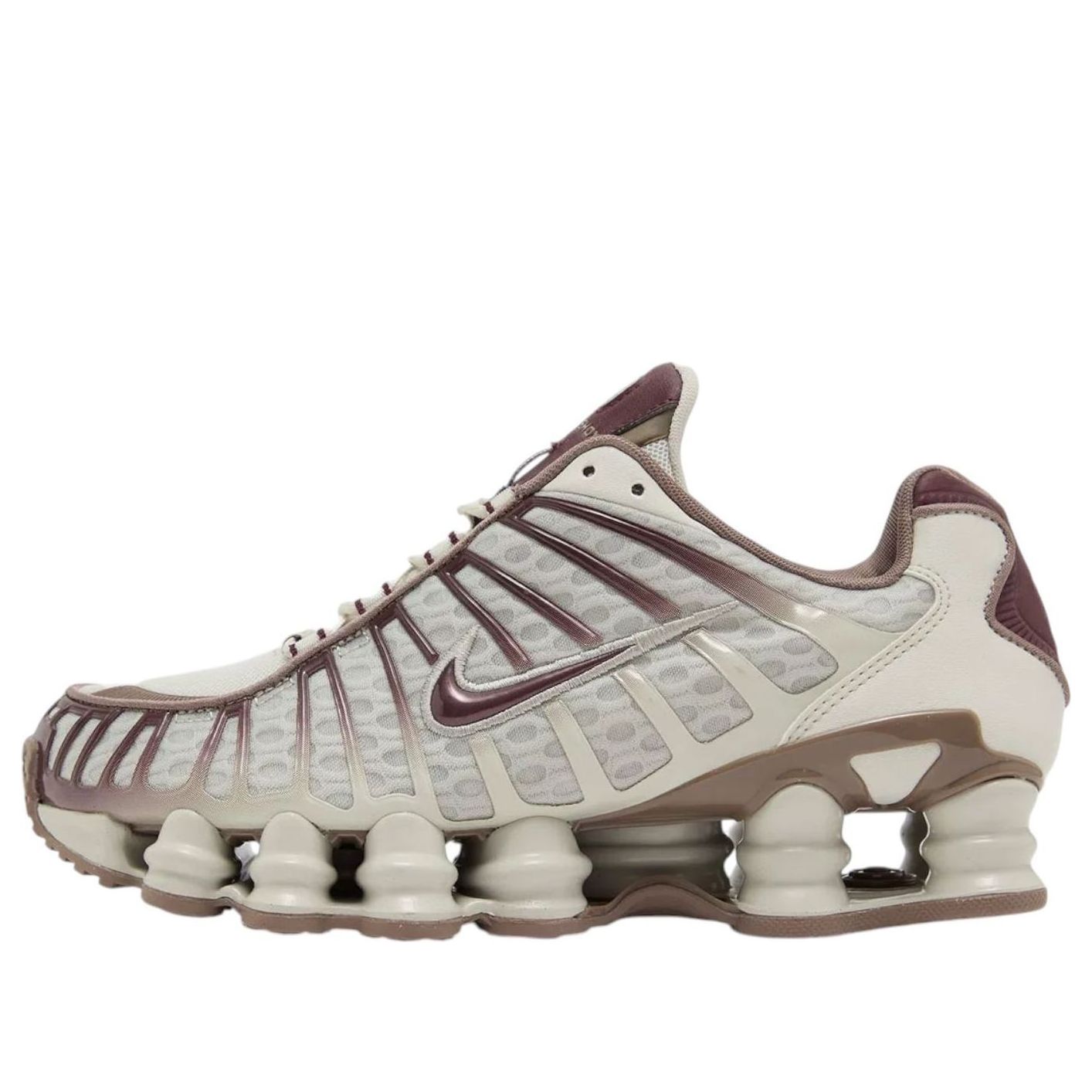 Кроссовки (WMNS) Nike Shox TL 'Light Bone Burgundy Crush'