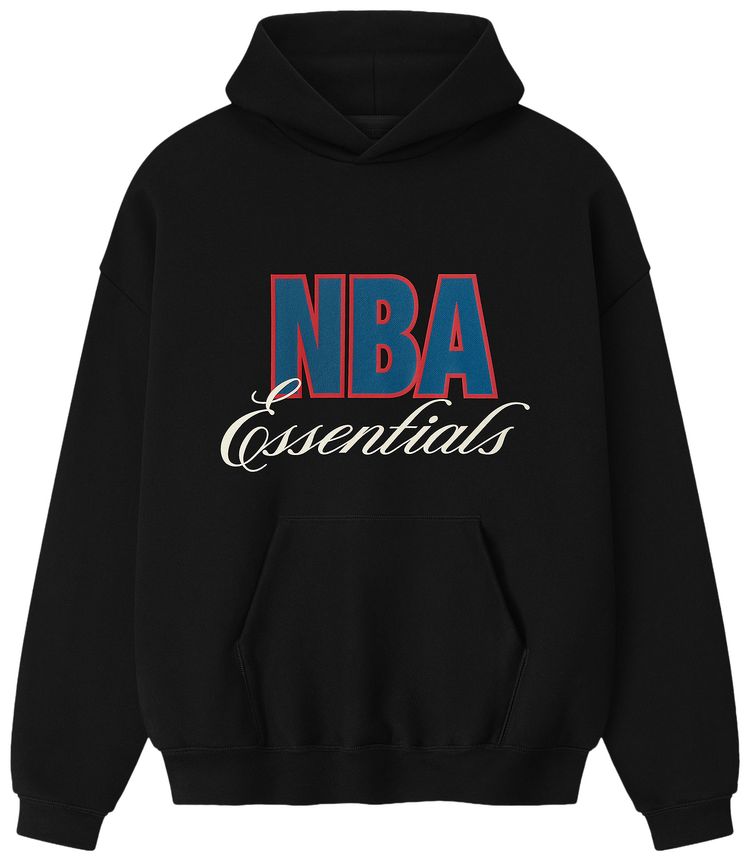 

Худи Fear of God Essentials NBA 90s, черный, черный