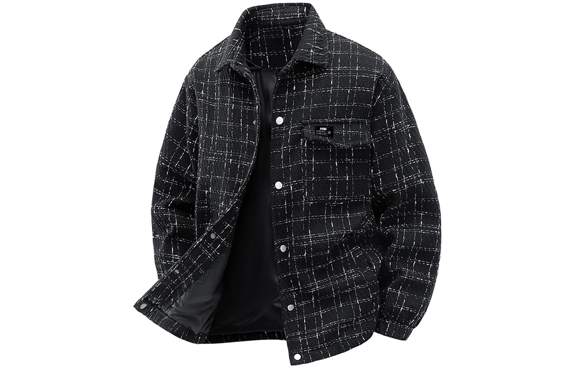 

Куртка Unisex Lapel Thickened ZIAREL, черный