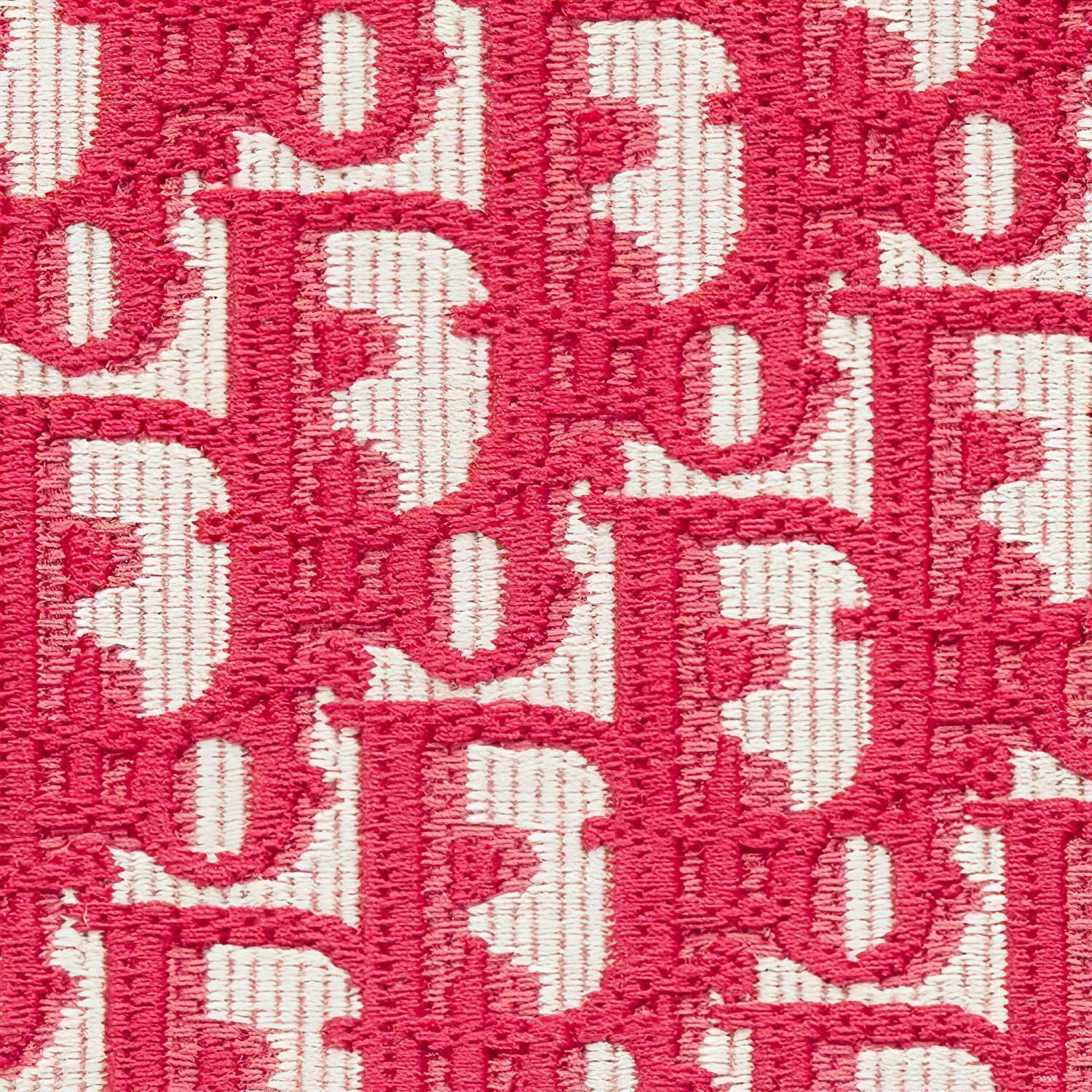 DIOR Вышитая сумка-шоппер Книжная сумка Женская сумка Конфетная малина — фото 4