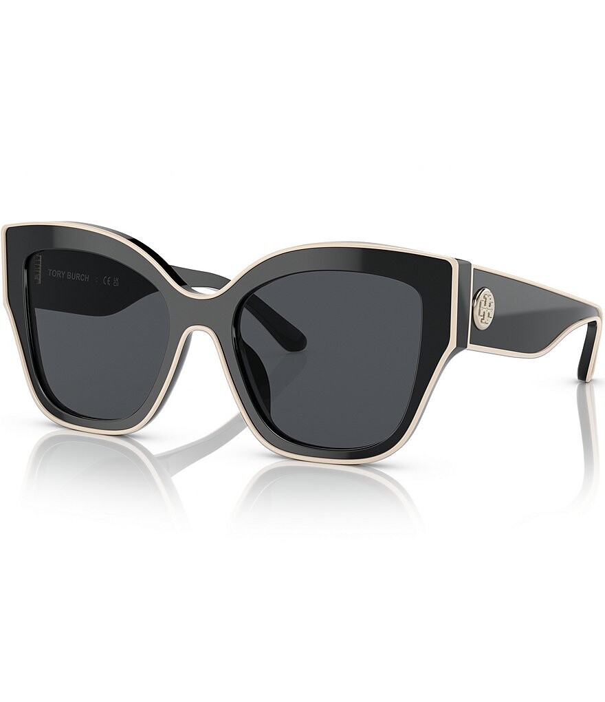 

Женские солнцезащитные очки-бабочки Tory Burch Ty7184u 54 мм, черный