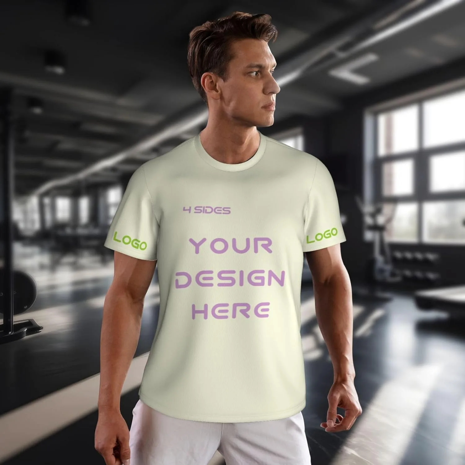 Футболка Custom с логотипом и текстом на 4 сторонах — фото 3