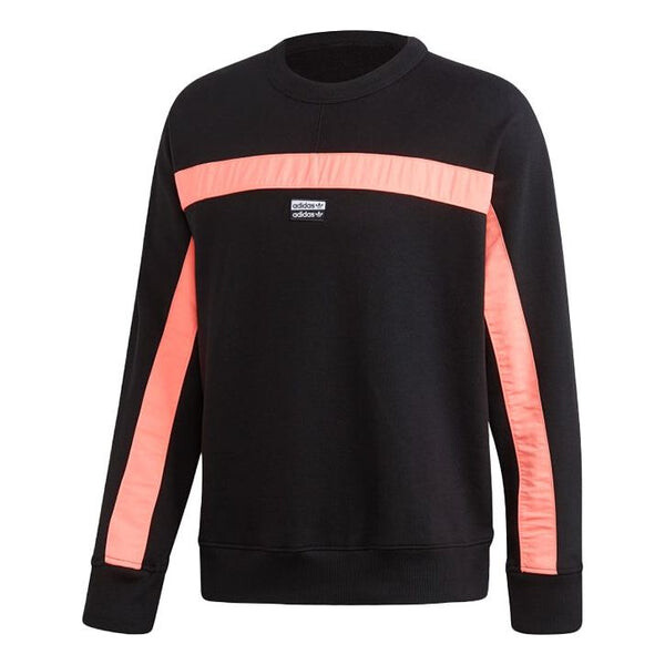 

Толстовка adidas originals R.Y.V. Fs Crew Loose Sports Round Neck Pullover Black Orange, черный