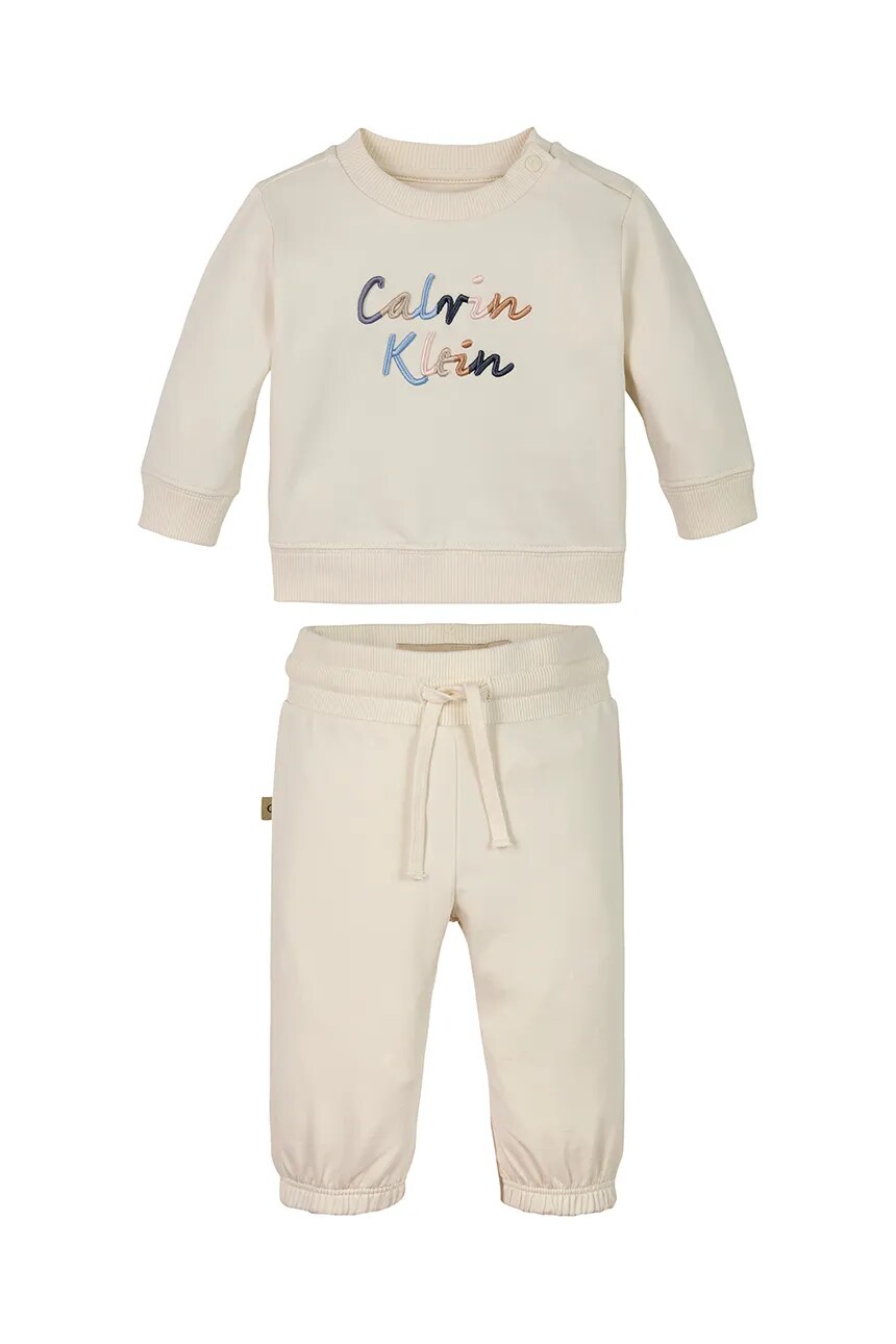 

Детский спортивный костюм Calvin Klein Jeans, бежевый