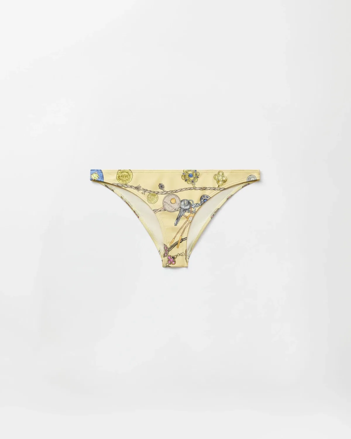 Плавки-бикини с принтом Versace, желтый