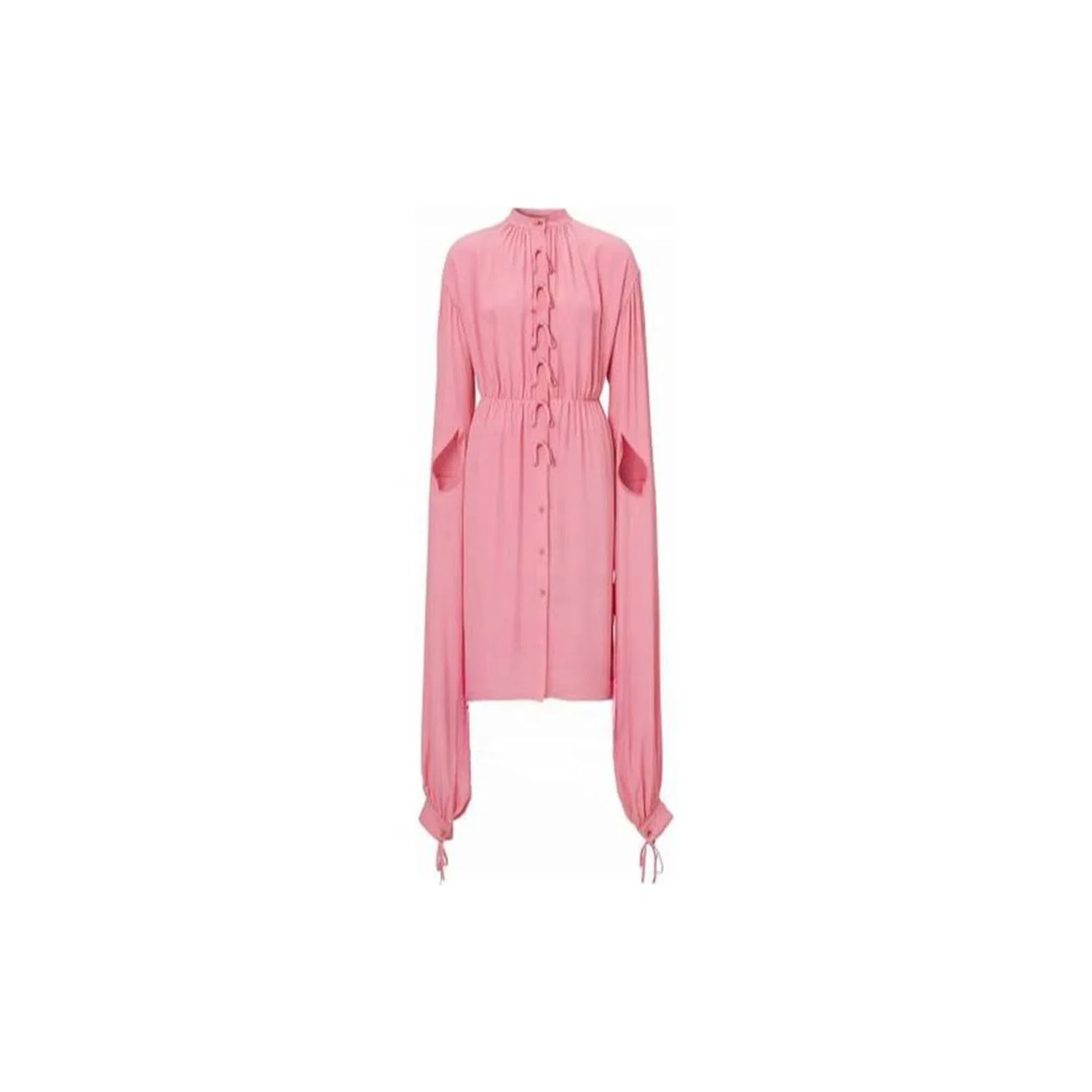 Премиум Мини-платье с шелковым галстуком Burberry, Pink
