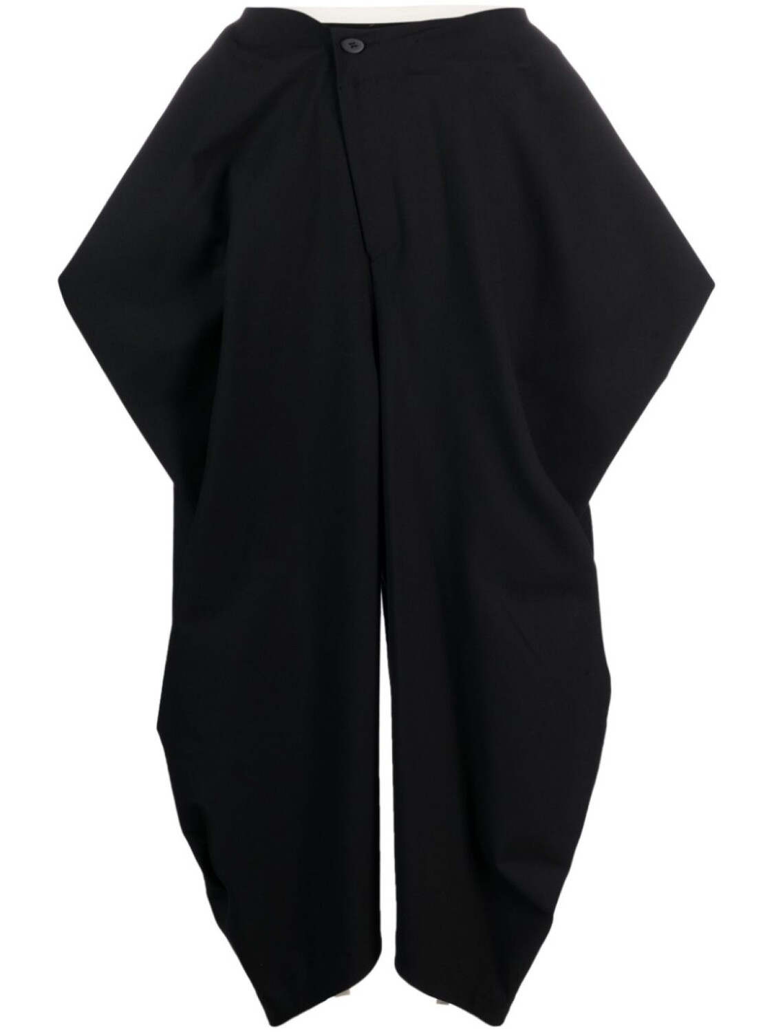 

Issey Miyake зауженные брюки Assembled с контрастной отделкой, черный