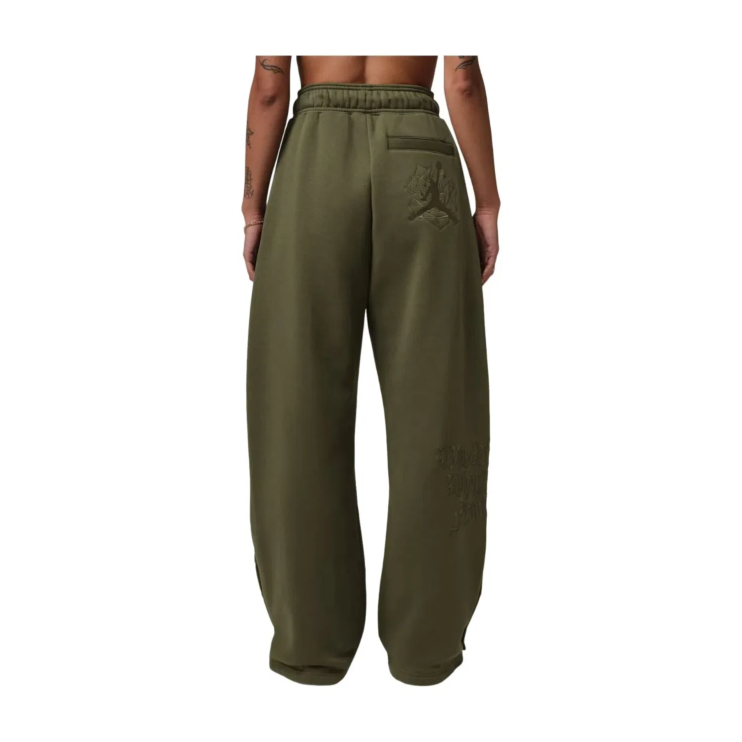 Флисовые брюки Jordan x Teyana Taylor 'Rough Green' IQ3844-326, зеленый — фото 4