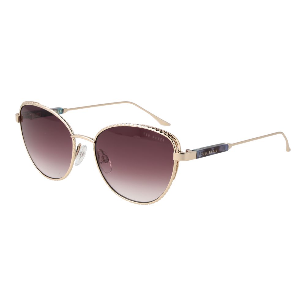 

Золотые женские солнцезащитные очки Ted Baker