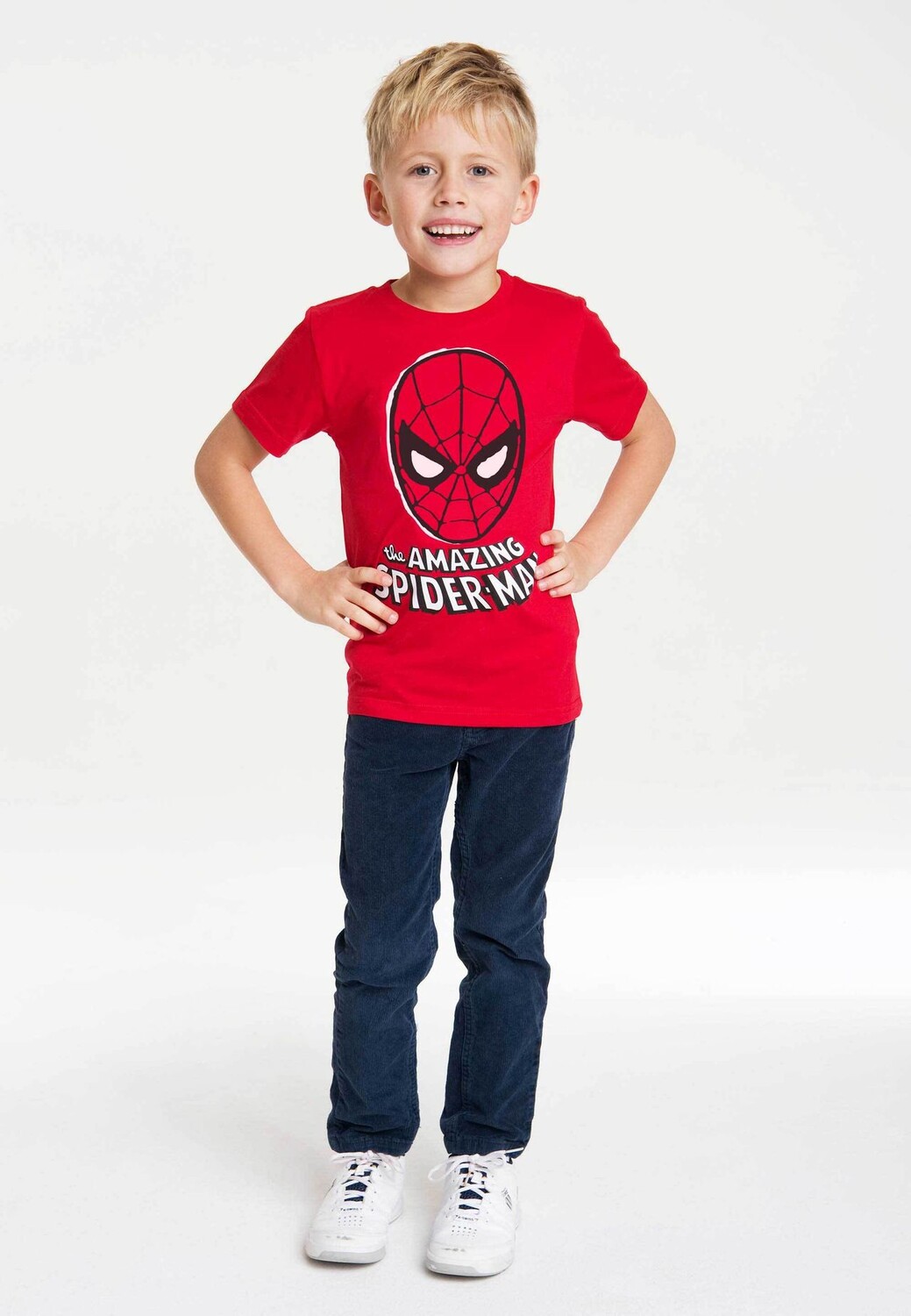 Футболка Organic Kids из комиксов Marvel - Человек-Паук LOGOSHIRT, красный — фото 2