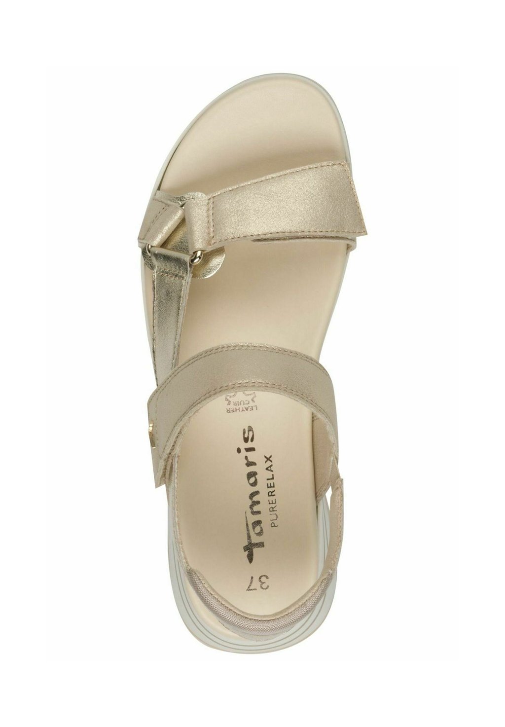 Босоножки на танкетке Platform sandals Tamaris, золотой — фото 3