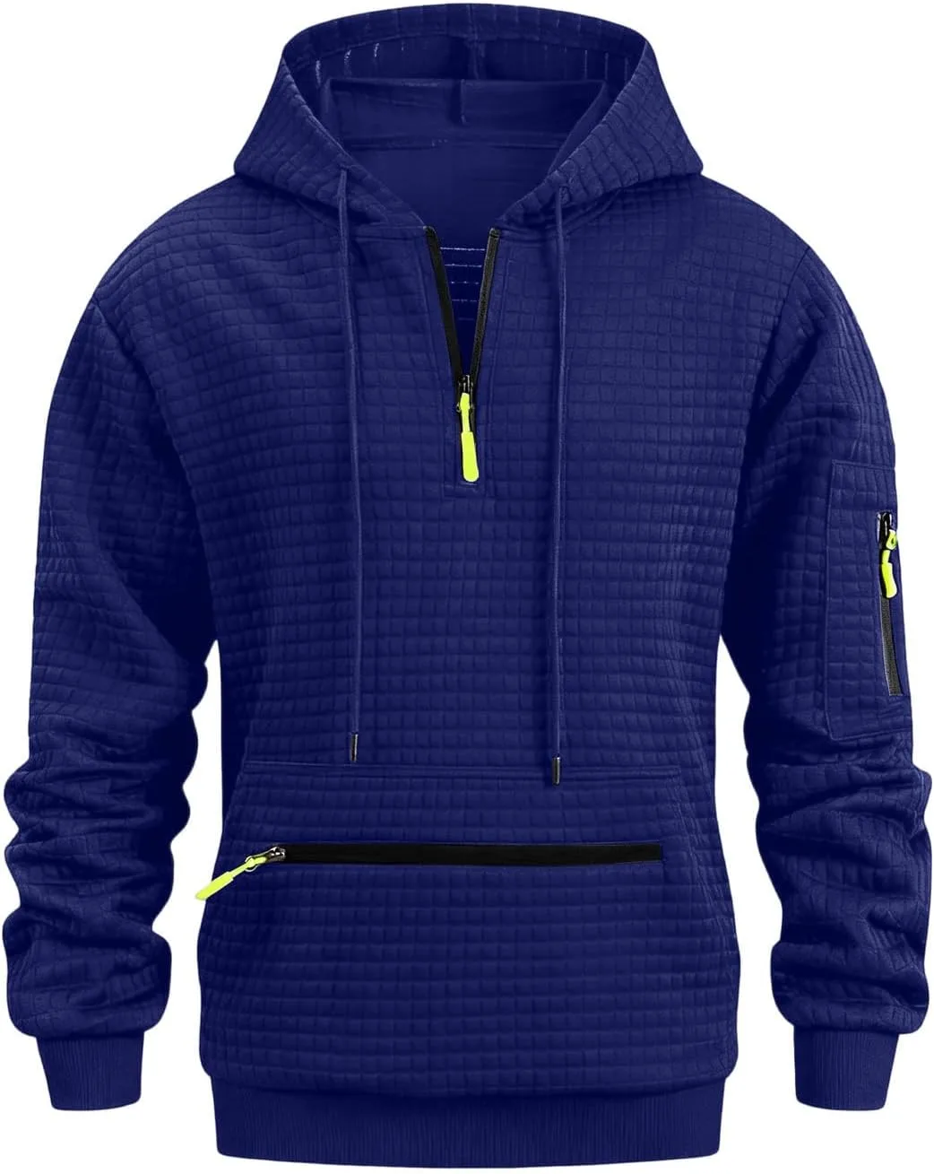 

Мужской худи с капюшоном на молнии и карманами-кенгуру betible