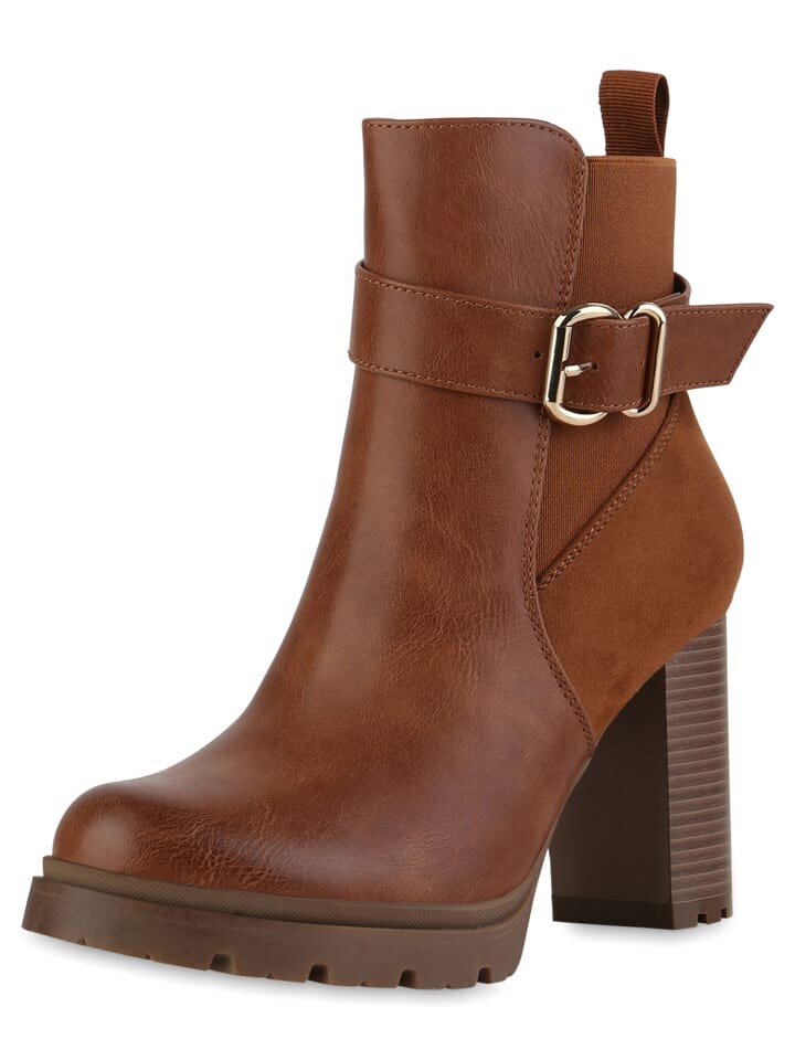 Ботильоны VAN HILL Biker Boots Aria, светло-коричневый