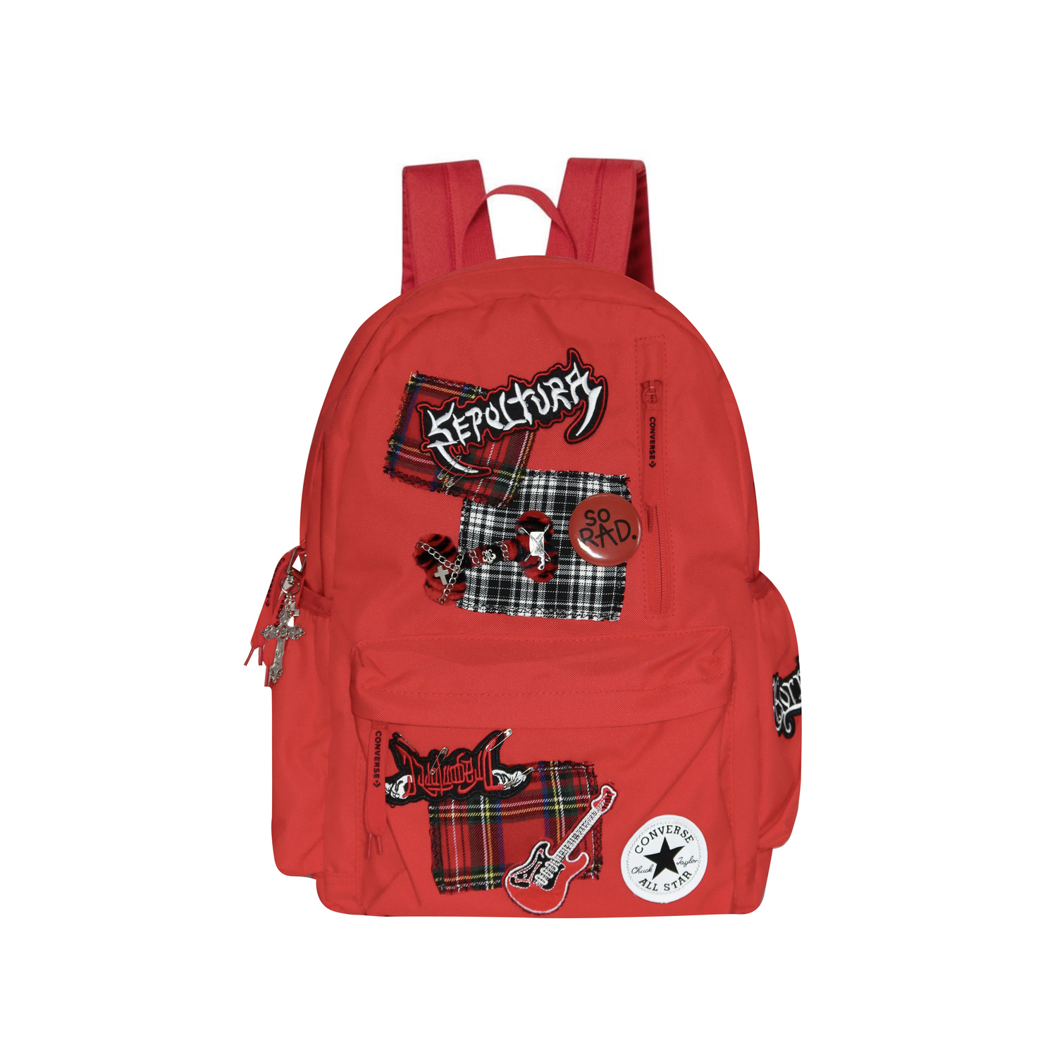 

Converse Полиэстеровый рюкзак средний размер унисекс красный, Rock Red