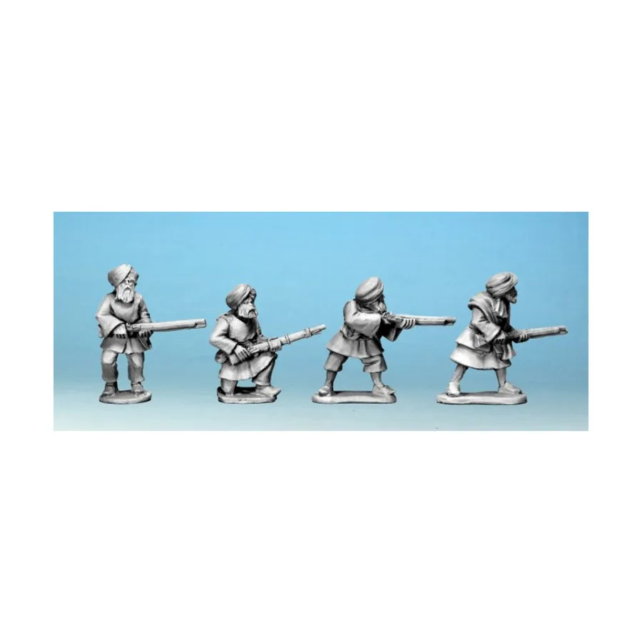 

Афганские иррегулярные войска с мушкетами III, 2nd Afghan War (28mm)