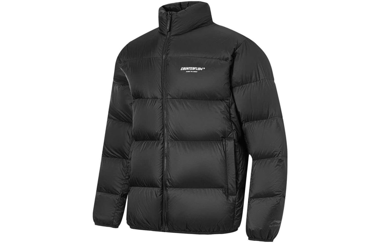 

CF Пуховик унисекс черный Lining, черный