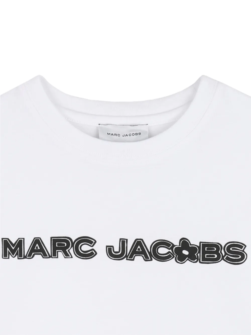 Футболка с цветочной отделкой Marc Jacobs Kids, белый — фото 3