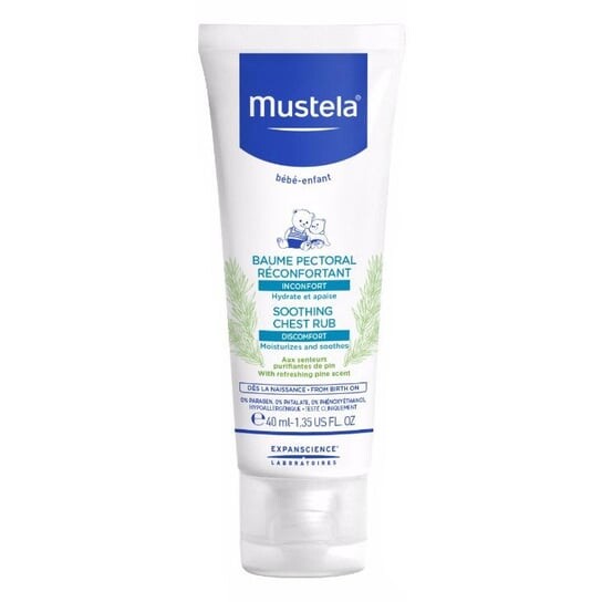 

Успокаивающий бальзам для протирания груди 40мл Mustela Soothing Chest Rub