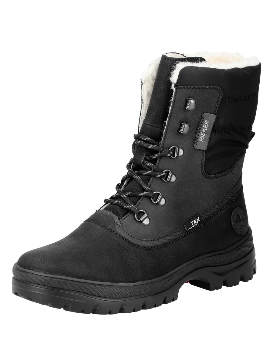

Ботинки на шнуровке Rieker, черный