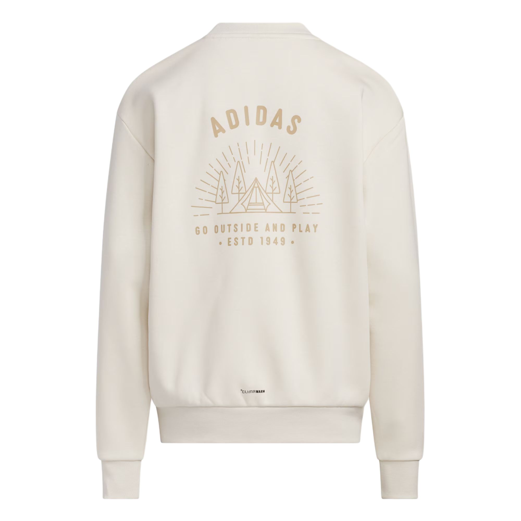 Свитшот SPORTSWEAR KNIT SWEAT CREW детский Adidas, белый/коричневый — фото 3