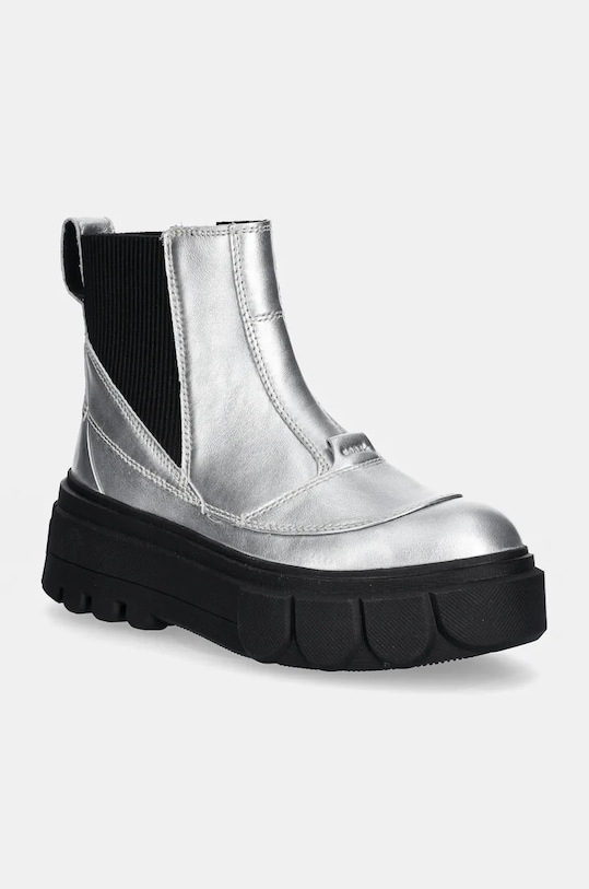 Ботинки женские Sorel Caribou X Boot Chelsea кожаные, серебряный