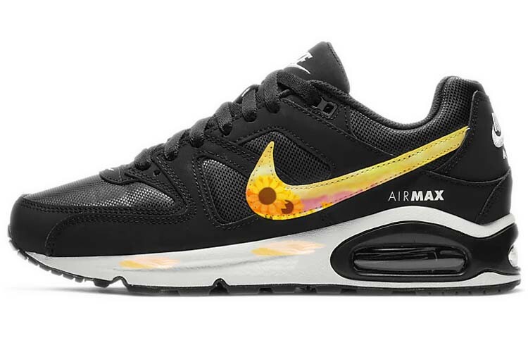 

Кроссовки Nike Air Max Command Skateboarding Shoes Women's Low-top White/black, черный