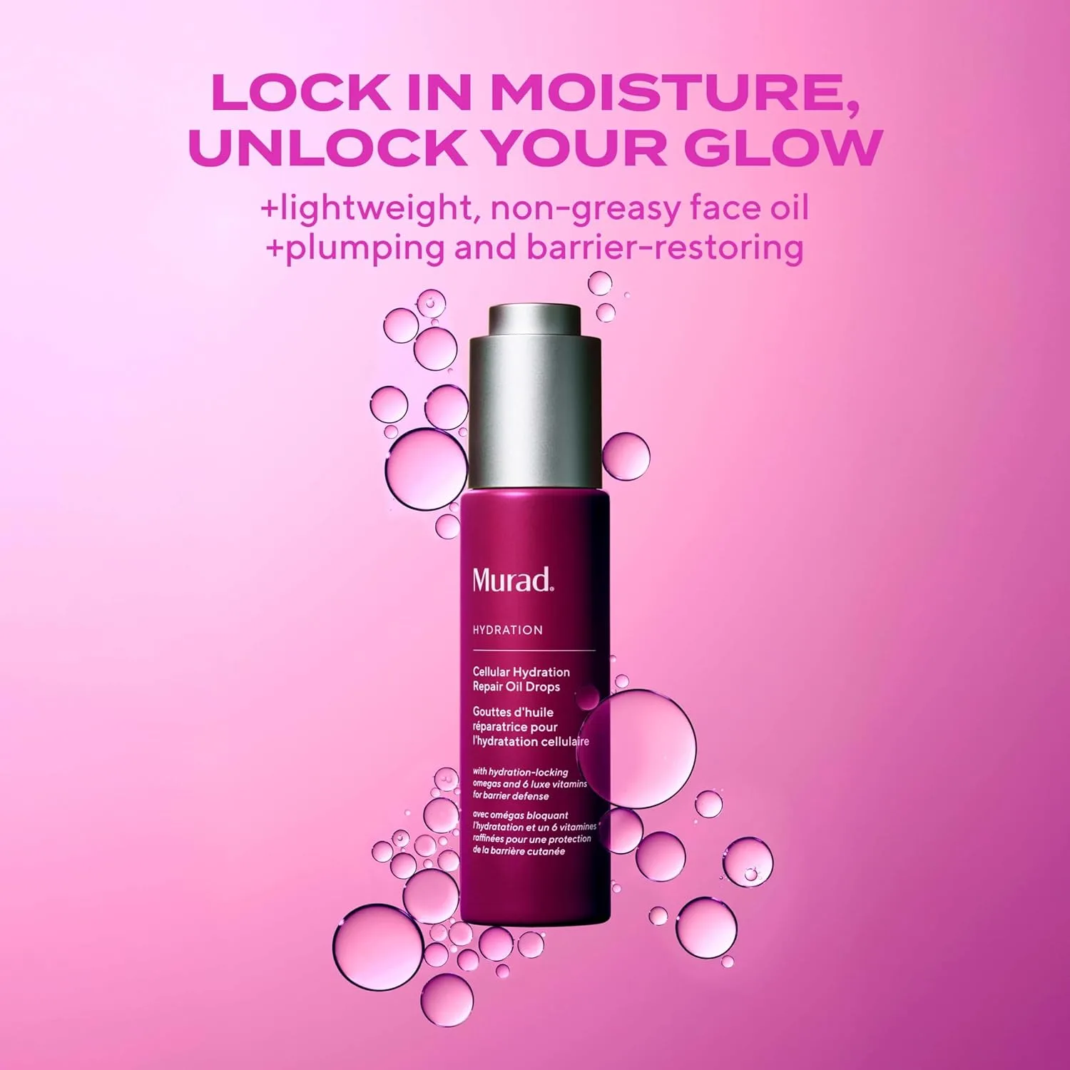 Сыворотка Murad — Увлажняющее Cellular Hydration Repair Oil Drops - для сухой, обезвоженной кожи, 28 г — фото 3