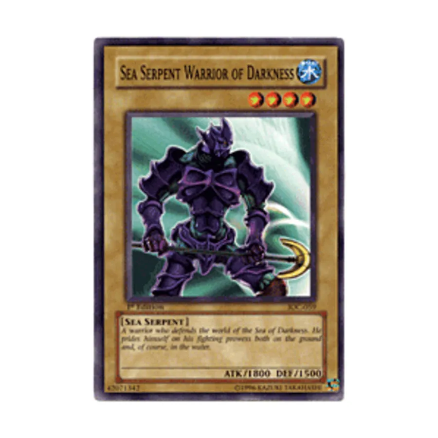 

CCG Морской Змей Воин Тьмы (Обычный), Yu-Gi-Oh - Invasion of Chaos - Singles