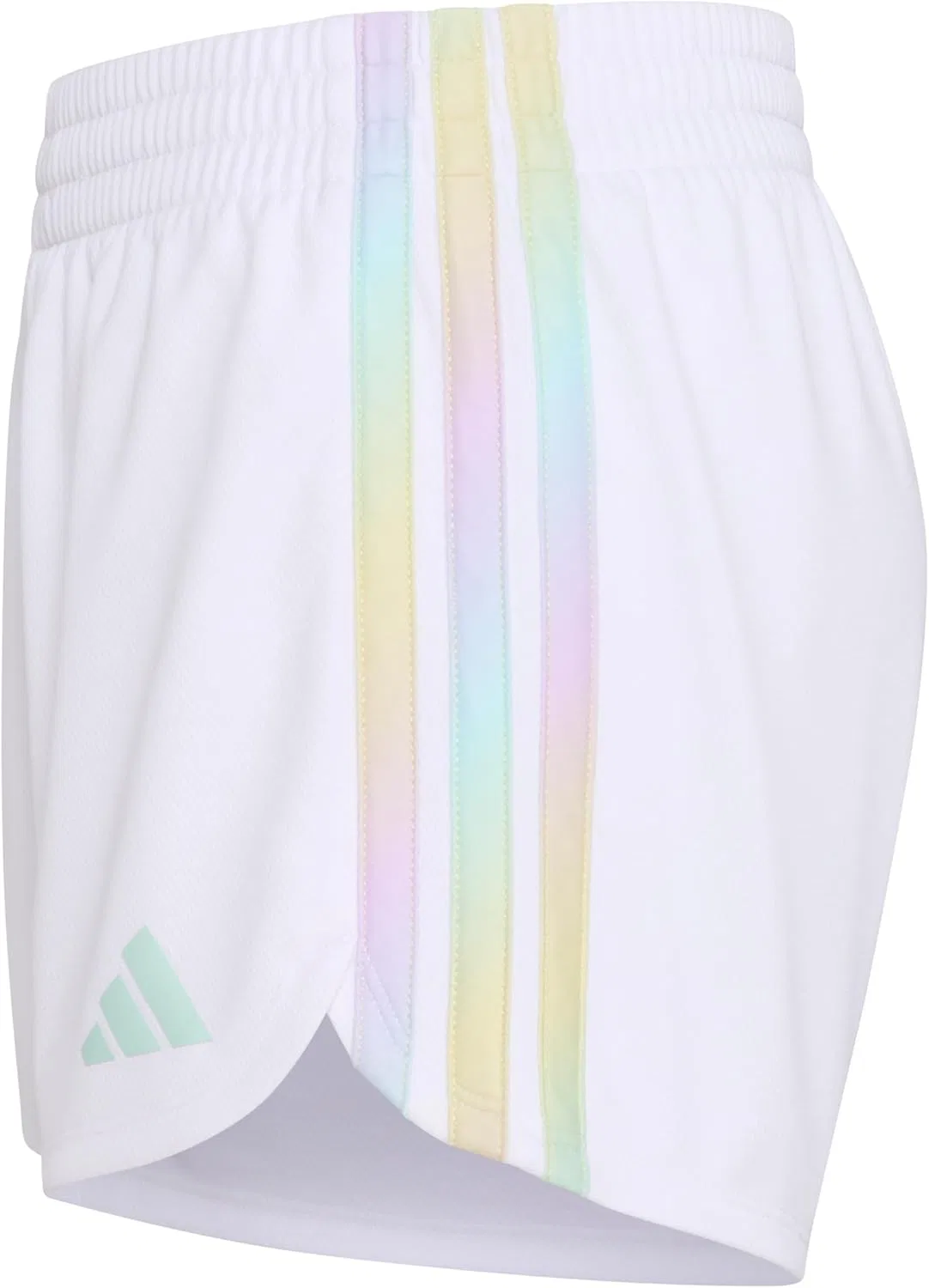 Детские сетчатые шорты Adidas с тремя полосками, White Multi — фото 2