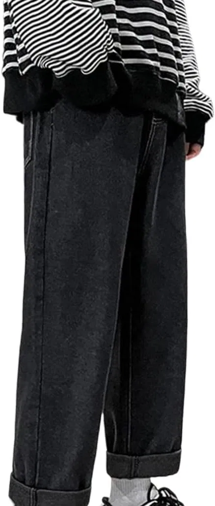 Джинсы свободного кроя, Men's Drawstring Jeans, 4