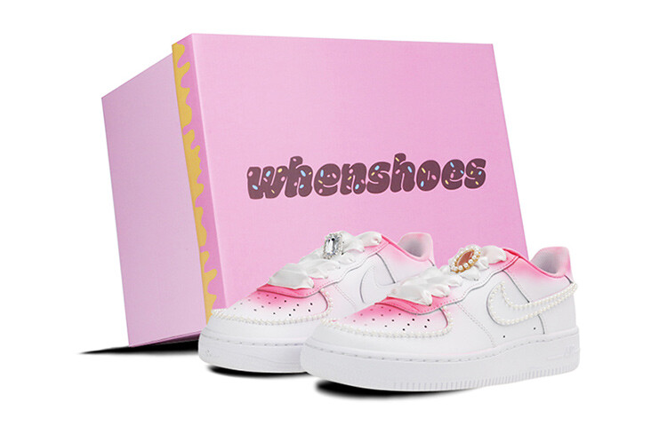 

Кроссовки Nike Air Force 1 Skateboard Shoes Women's Low-Top White Pink