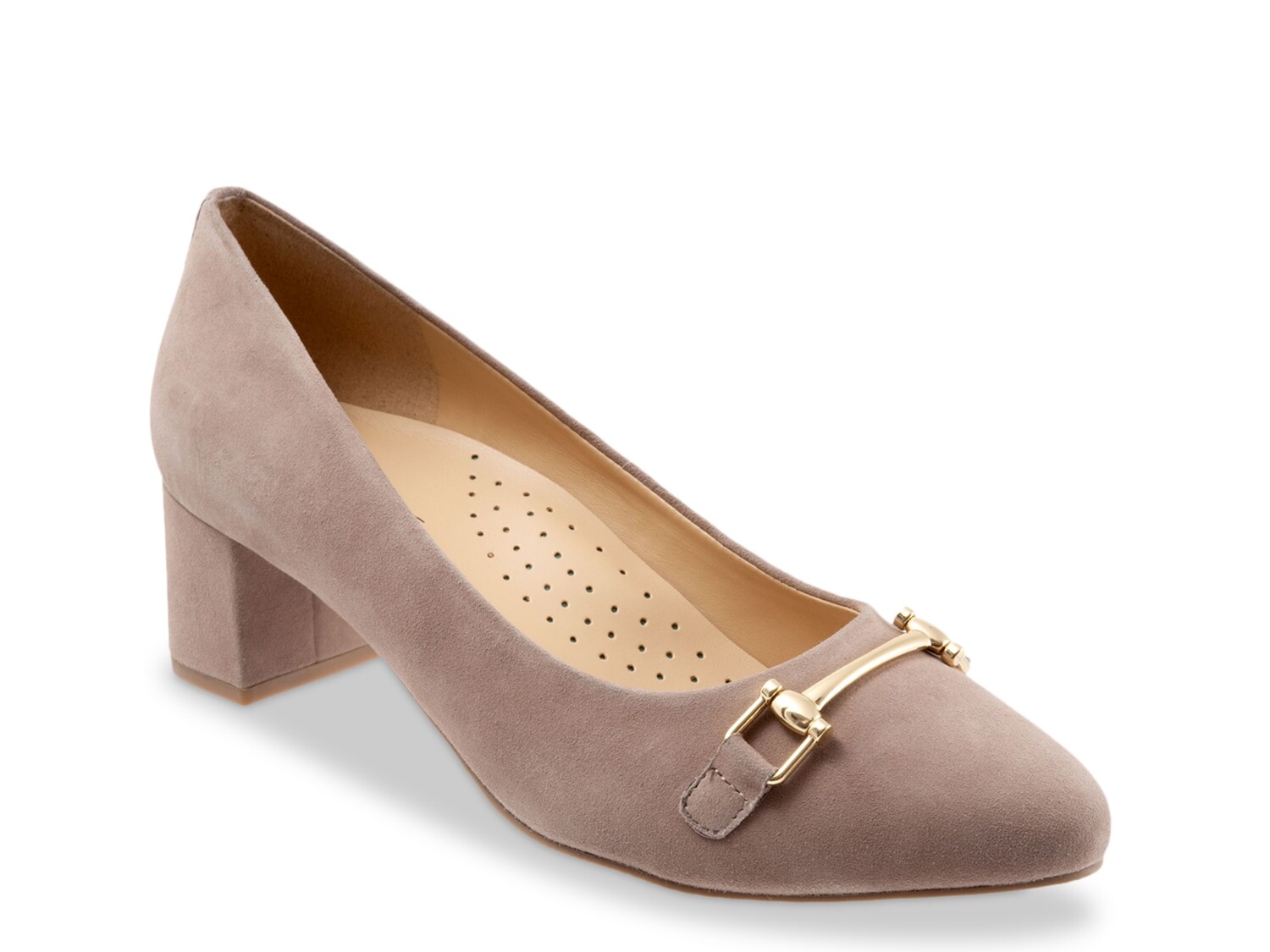 

Туфли-лодочки замшевые Trotters Kenzie Pump, серо-коричневый