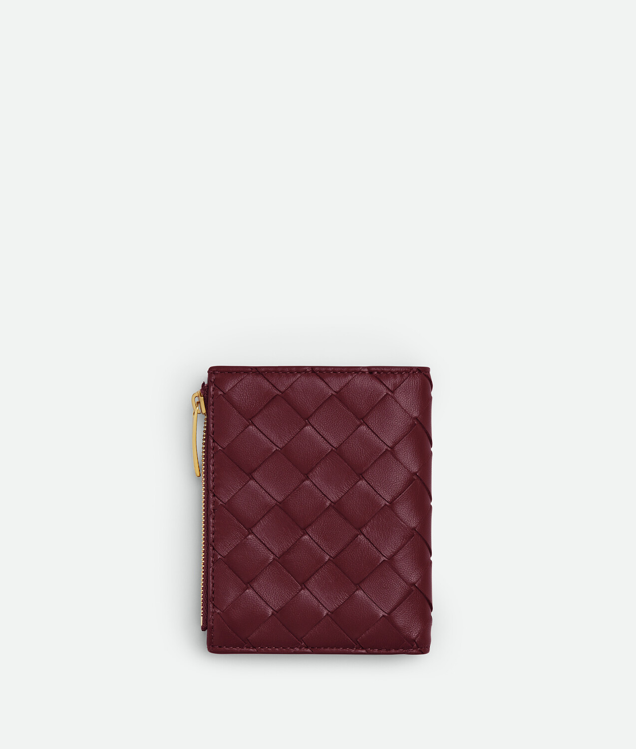 Intrecciato small bi-fold wallet BOTTEGA VENETA, бароло — фото 3