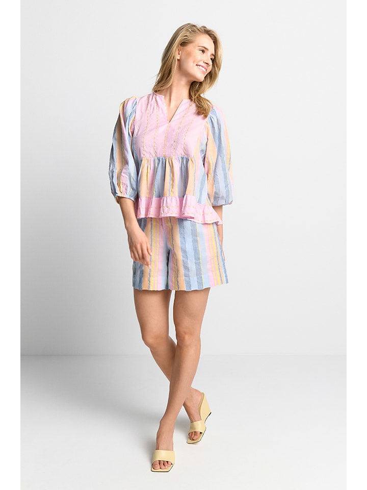 

Блузка светло-голубого/оранжевого/розового цвета Rich & Royal