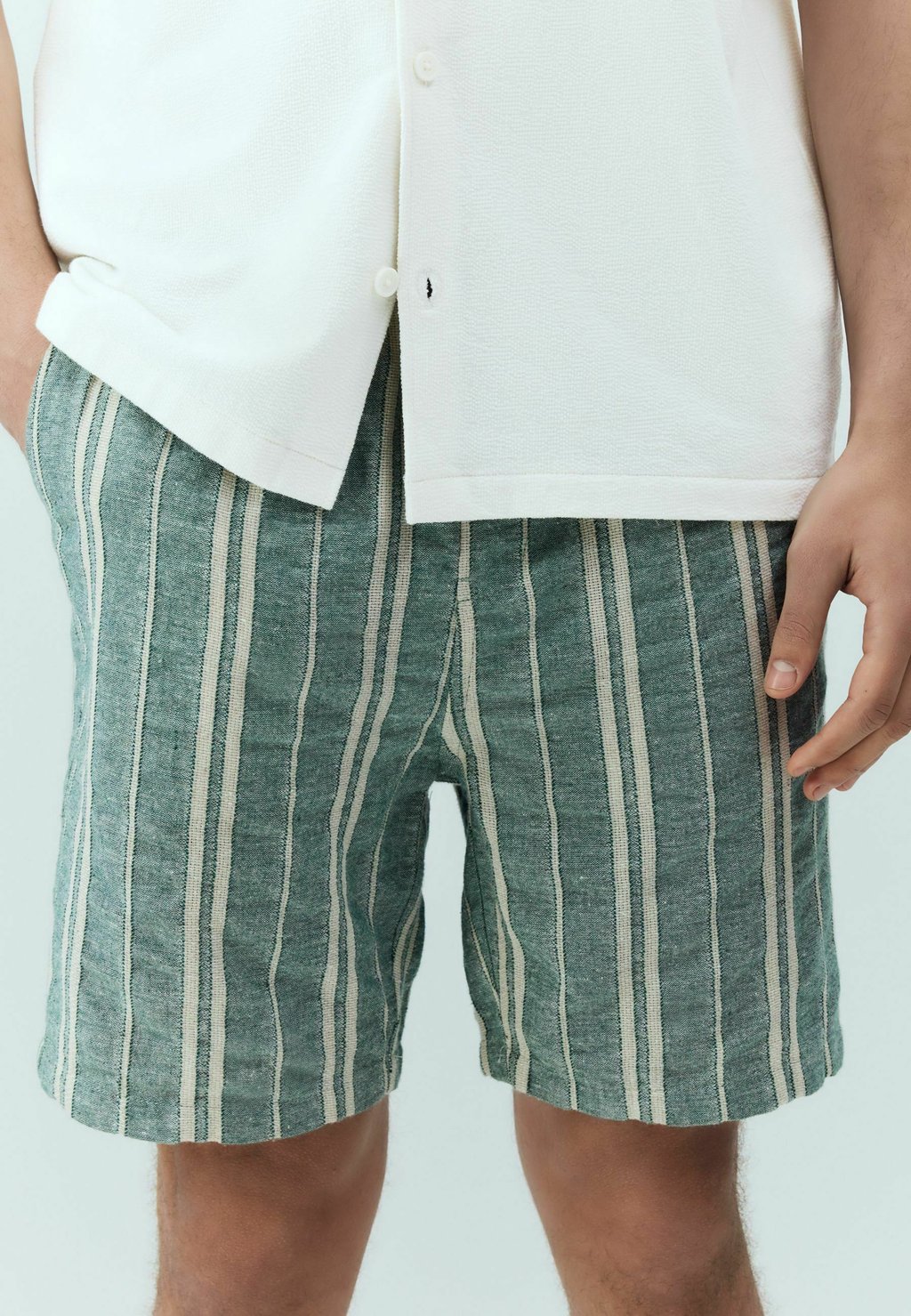 

Шорты REGULAR FIT -DRAWSTRING WAIST STRIPE Next, зеленый